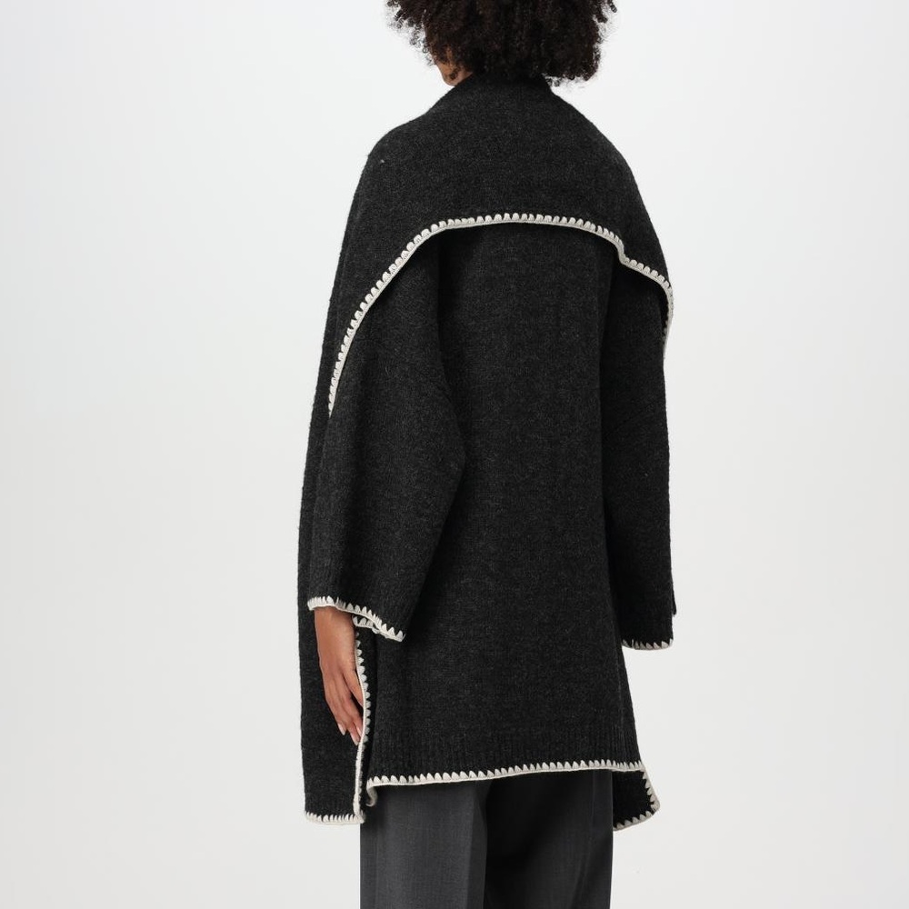 MEIMEIJ Charcoal and White Women's Cardigan NWT - Picture 2 of 11